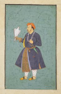 Portret van Jahangir met een Valk, ca.1600-10